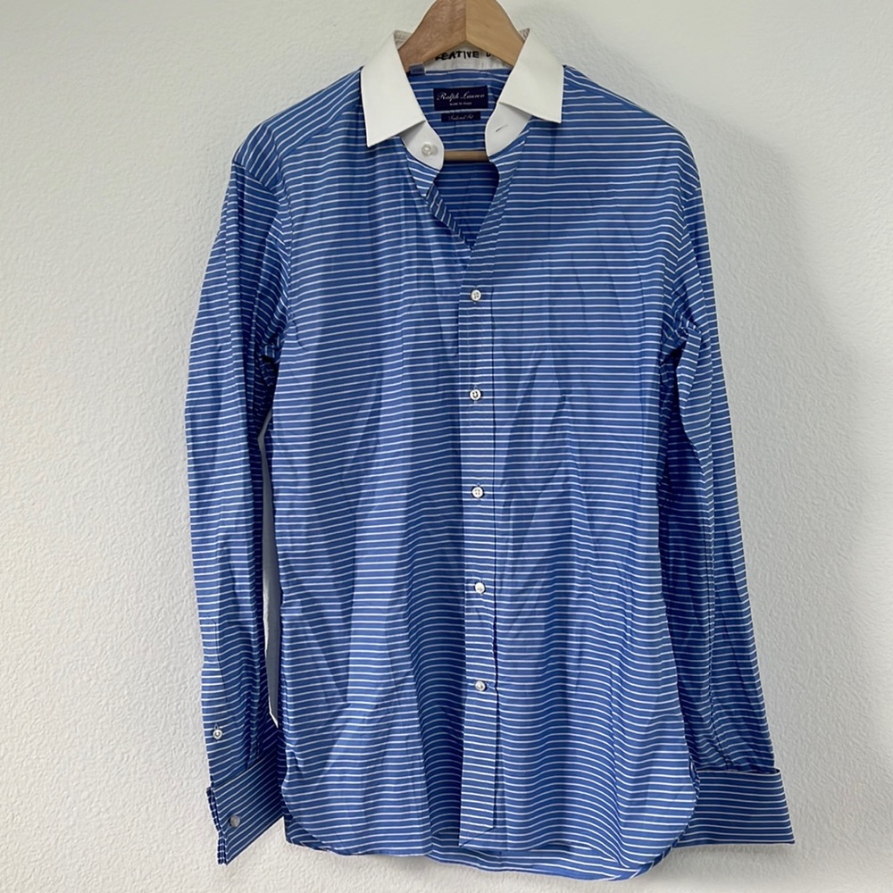 Ralph Lauren Purple Label Dress Shirt, Neck 15.5, Displayed on a mannequin only